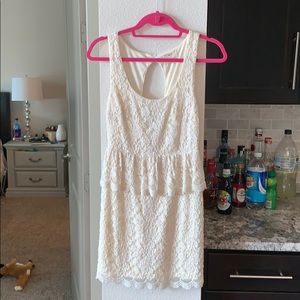 Dress - Cream - Urban Outfitters